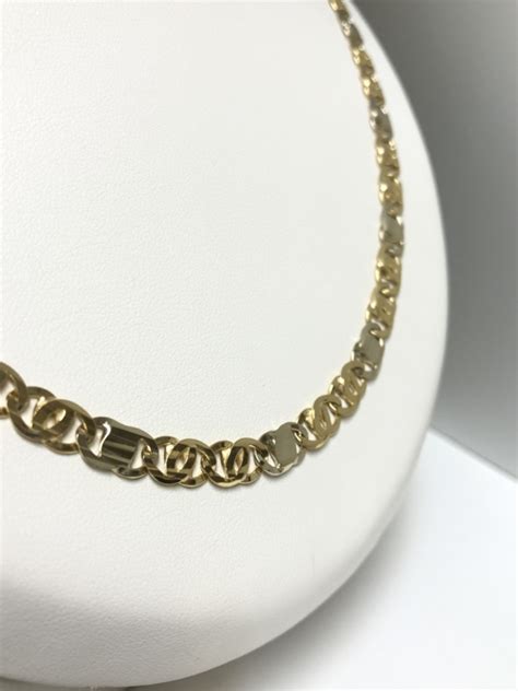 gouden gucci schakel|18 K Bicolor Gouden Gucci Schakel Ketting .